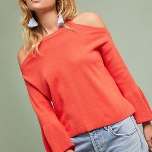 Anthropologie Cold Shoulder Sweater